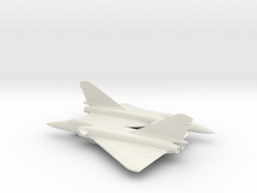Dassault Super Mirage 4000 (w/o landing gears) in White Natural Versatile Plastic: 6mm