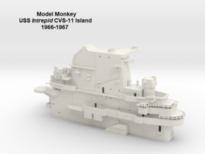 1/144 USS Intrepid CVS-11 Island, 1966-1967 in White Natural Versatile Plastic