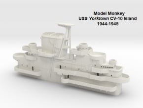 1/144 USS Yorktown CV-10 Island 1944-1945 in White Natural Versatile Plastic