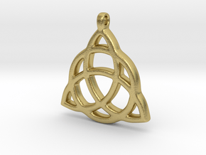 Triquetra in Natural Brass