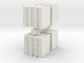 Concrete Bricks Pile (x4) 1/87 in White Natural Versatile Plastic