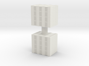 Concrete Bricks Pile (x2) 1/72 in White Natural Versatile Plastic