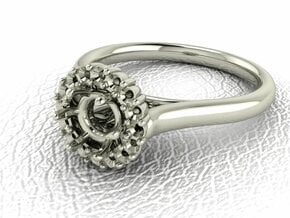 Grace collection 22 NO STONES SUPPLIED in 14k White Gold