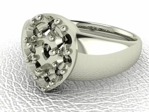 Pear-shaped halo 2 engagement ring, NO STONES SUPP in 14k White Gold