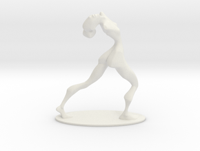 Dancer Figurine in White Natural Versatile Plastic