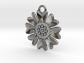Lotus Pendant in Polished Silver
