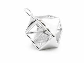 Vector Equilibrium Pendant - Archimedean Solids in Polished Silver