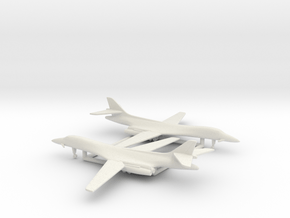Rockwell B-1B Lancer (spread wings) in White Natural Versatile Plastic: 1:600