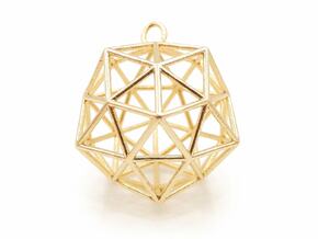 Conscious Crystal Pendant in Natural Brass