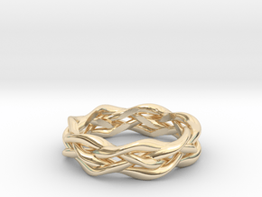 'Swoop' Braid Ring, size 8.25 in 14K Yellow Gold