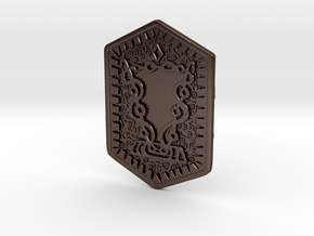FULL SIZE Damballa Amulet ⛧ VIL ⛧ in Polished Bronze Steel