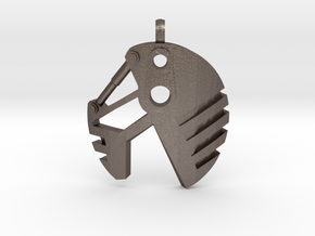 Air Bohrok Pendent in Polished Bronzed-Silver Steel