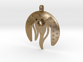 Fire Bohrok Pendent in Polished Gold Steel