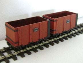 Oakeley Quarry Wagon 5.5mm Scale in Tan Fine Detail Plastic