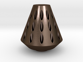 Rocket Nose Cone in Polished Bronze Steel