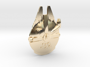 Millennium Falcon Tie Pin in 14K Yellow Gold