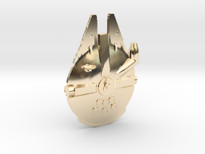 Millennium Falcon Tie Pin in 14k Gold Plated Brass