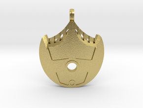 Water Bohrok Pendent in Natural Brass