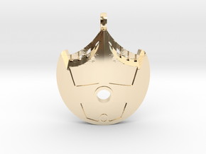 Water Bohrok Pendent in 14K Yellow Gold