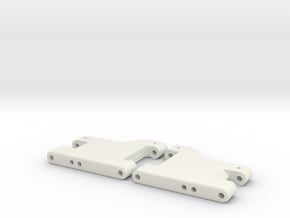 MO28-8 - 43,5mm Stiff rear suspension arms in White Natural Versatile Plastic