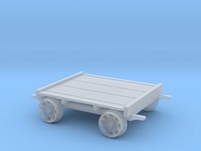 Railroad Maintenance of Way Tie Cart - S Scale x1 in Tan Fine Detail Plastic