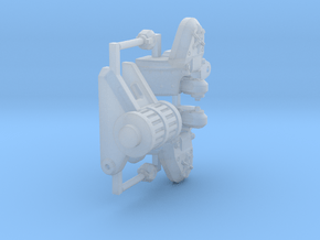 8mm Warlord Titan mount for shoulder weapons - 1x in Smooth Fine Detail Plastic