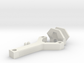 Compact Modular Slingbow/Slingshot in White Natural Versatile Plastic