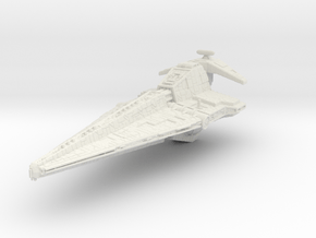 7cm Strident Battlecruiser (MMch) in White Natural Versatile Plastic