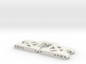 MO28-3 - 41.5mm lightweight rear suspension arms in White Natural Versatile Plastic