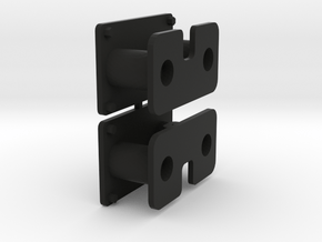 Buffer coupling for 16mm-scale industrial locos in Black Natural Versatile Plastic