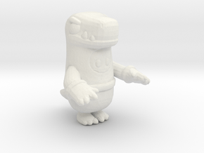 Fallguys Dinosaur miniature model figure games rpg in White Natural Versatile Plastic