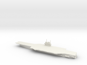 1/1250 Scale USS Forestall CV-59 in White Natural Versatile Plastic