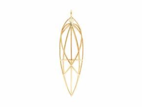 Mary Magdalene Pendant in 18k Gold Plated Brass