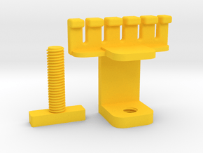 (usb) cable holder, organizer in Yellow Processed Versatile Plastic