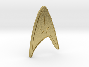 Star Trek Command Division Tie Pin in Natural Brass