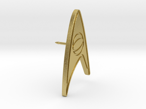 Star Trek Sciences Division Tie Pin in Natural Brass