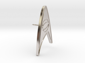 Star Trek Sciences Division Tie Pin in Rhodium Plated Brass