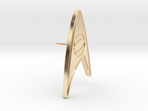 Star Trek Sciences Division Tie Pin in 14k Gold Plated Brass