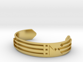 Atlantis Bracelet - Solid in Polished Brass