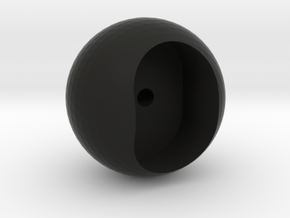 Ball Pommel in Black Natural Versatile Plastic