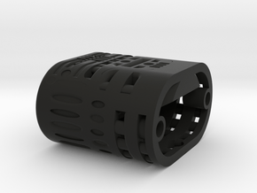 Speaker holder with rod holes  in Black Natural Versatile Plastic