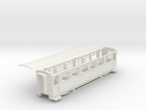 Ffestiniog Rly aluminium 3rd coach NO.116 in White Natural Versatile Plastic