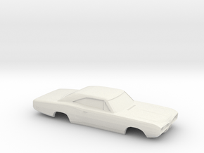 1-32 1968-70 Dodge Super Bee Shell in White Natural Versatile Plastic
