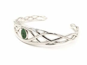 Tree of Eden Bracelet - without inlay in Polished Silver