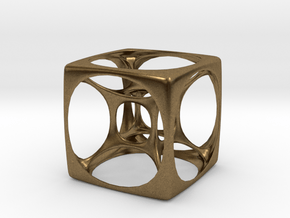 Hyper Cube 3 in Natural Bronze