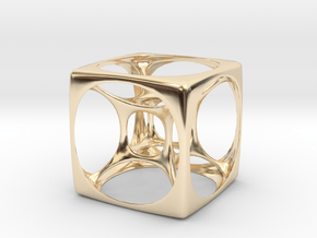 Hyper Cube 3 in 14K Yellow Gold