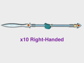 10x Right-handed Energy Spear: Lagavullun (PM) in Tan Fine Detail Plastic