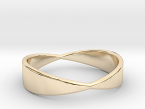 In and Out Ring in 14K Yellow Gold: 7.5 / 55.5