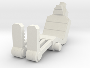 Marine Heavy Weapons Seat in White Natural Versatile Plastic