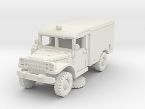 Dodge M43 Ambulance 1/72 (no windows) in White Natural Versatile Plastic